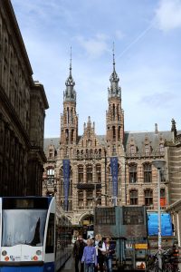 What to do in Amsterdam on a Rainy Day by Mikkel Paige of Sometimes Home for We Said Go Travel blog. Image of the Magna Plaza shopping center.