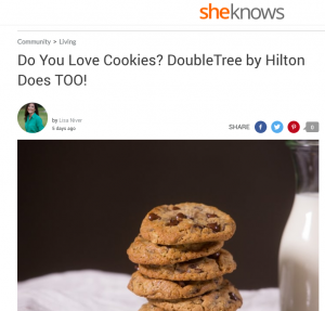 Doubletree knows Cookies! By Lisa Niver on Sheknows