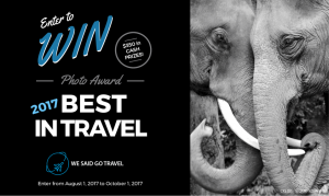 2017 We Said Go Travel Photo Award