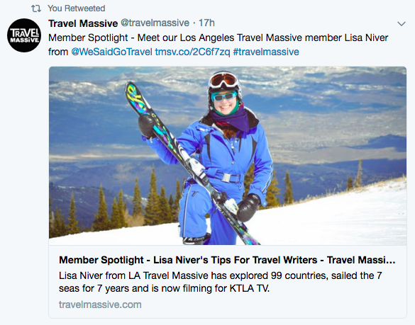 Lisa Niver interviewed by Travel Massive