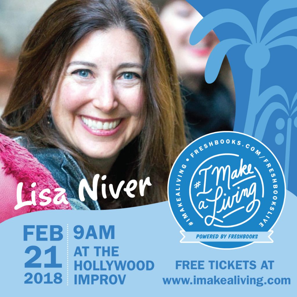 Lisa Niver speaking at the Hollywood Improv!
